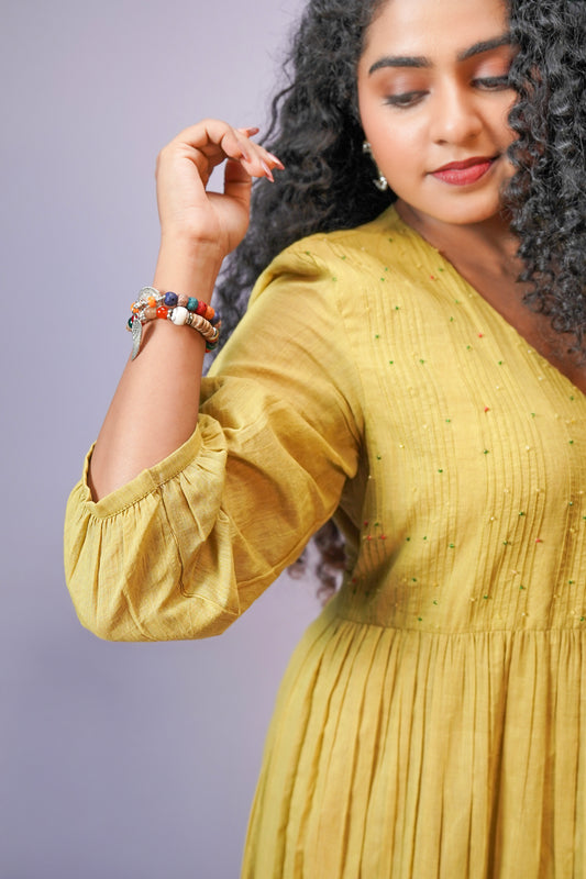 Marigold Agrakha Kurta