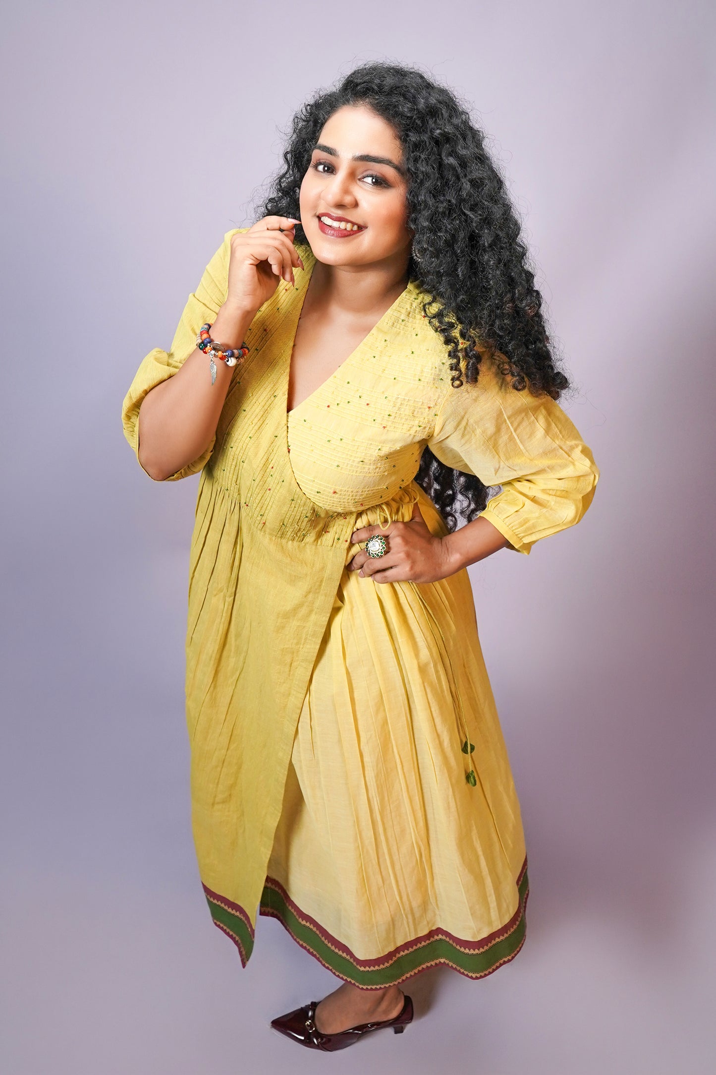 Marigold Agrakha Kurta