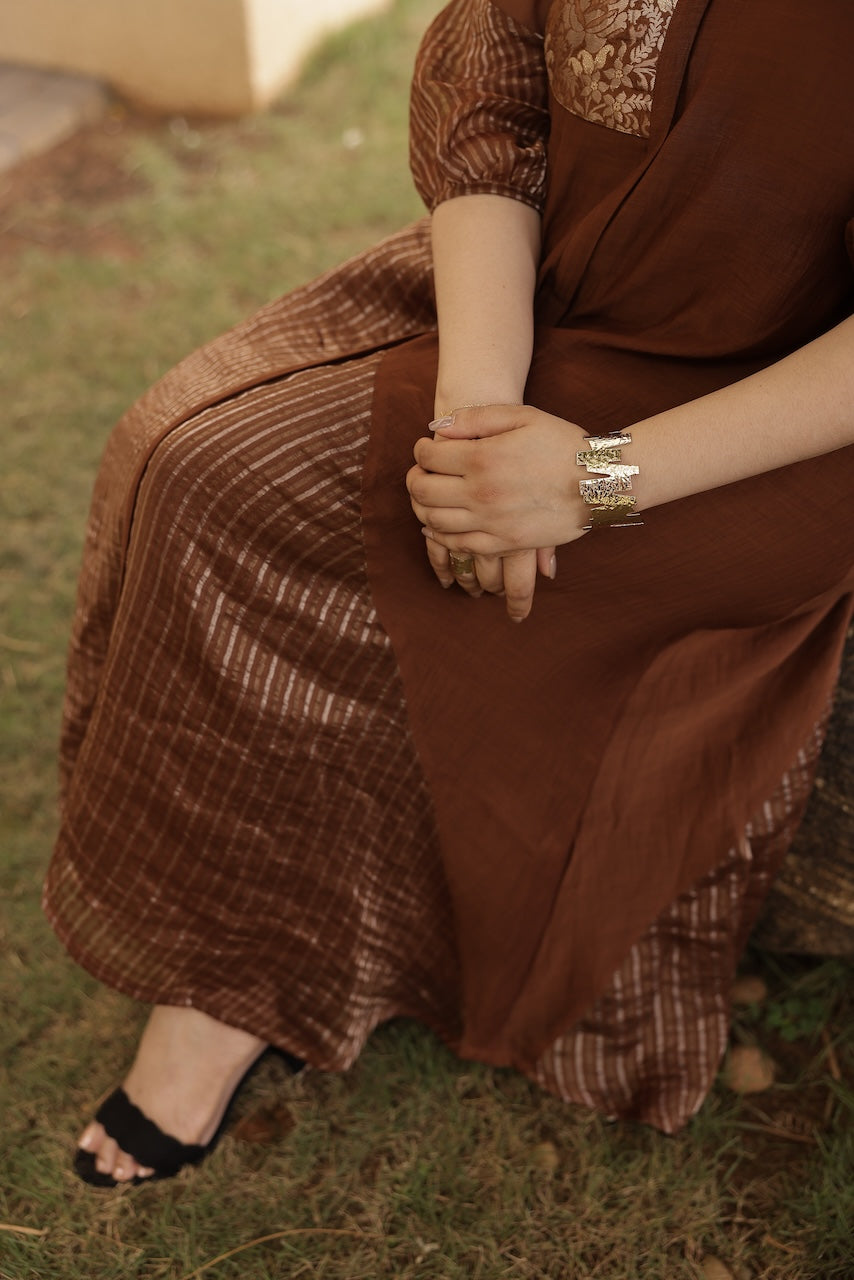 Kaavu | Chanderi Silk Brocade Kurta Set