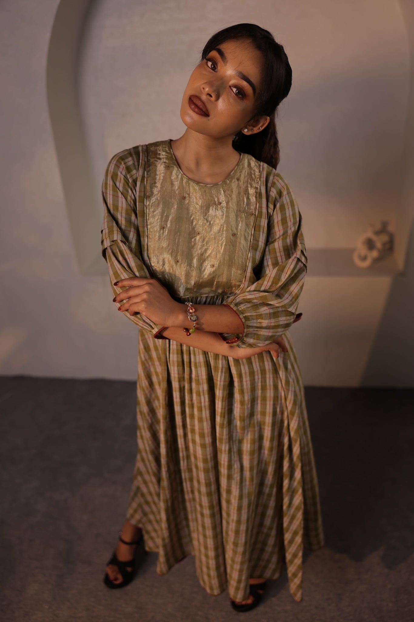 Meadow Embroidered Midi Dress