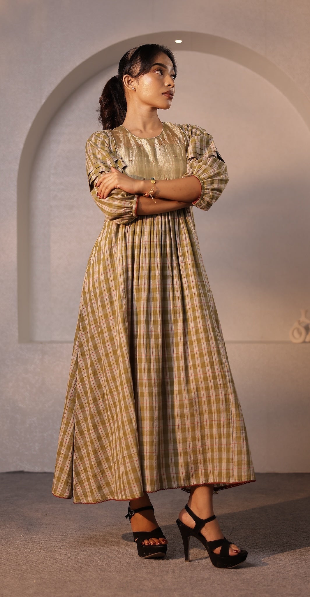 Meadow Embroidered Midi Dress